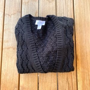 Knit Black Ann Taylor Cardigan
